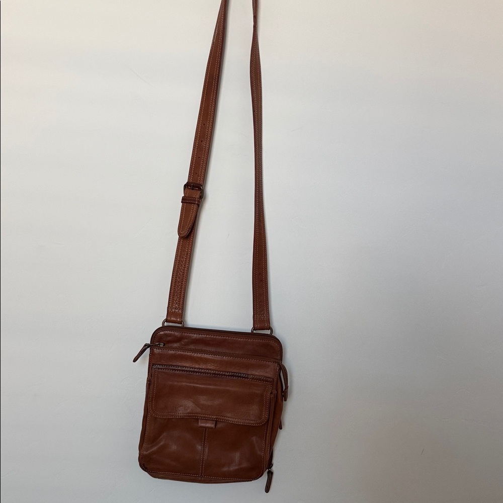 Fossil, vintage Brown Leather Crossbody Bag - Picture 8 of 10